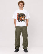 Mockup Boxy Heavyweight Tee White male full-body 09
