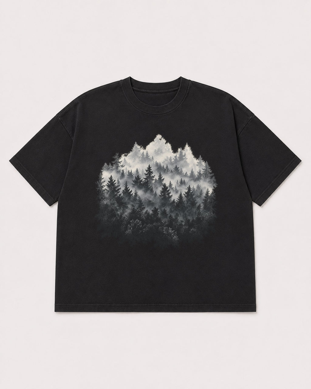Mockup Boxy Heavyweight Tee Black product