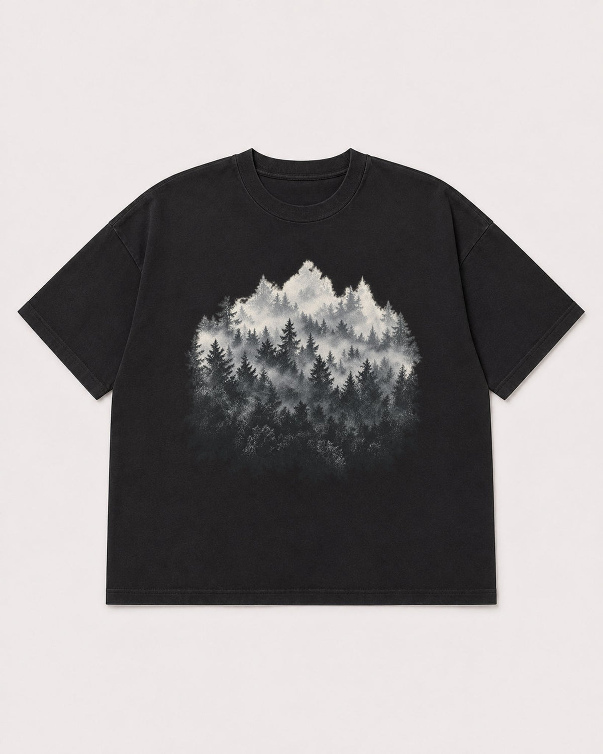 Mockup Boxy Heavyweight Tee Black product