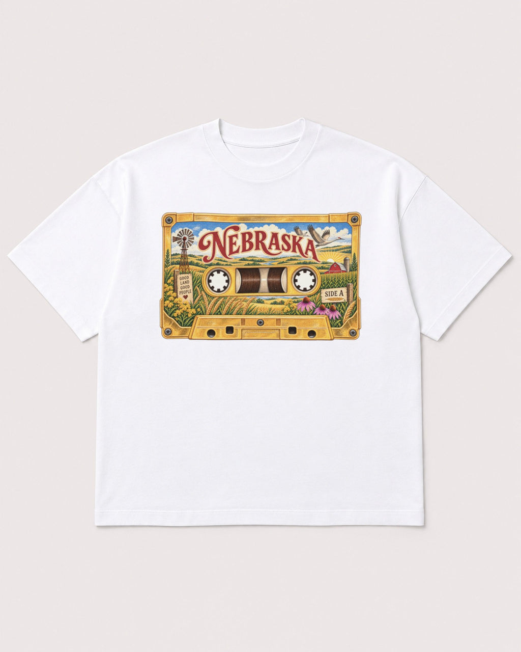 Mockup Boxy Heavyweight Tee White product
