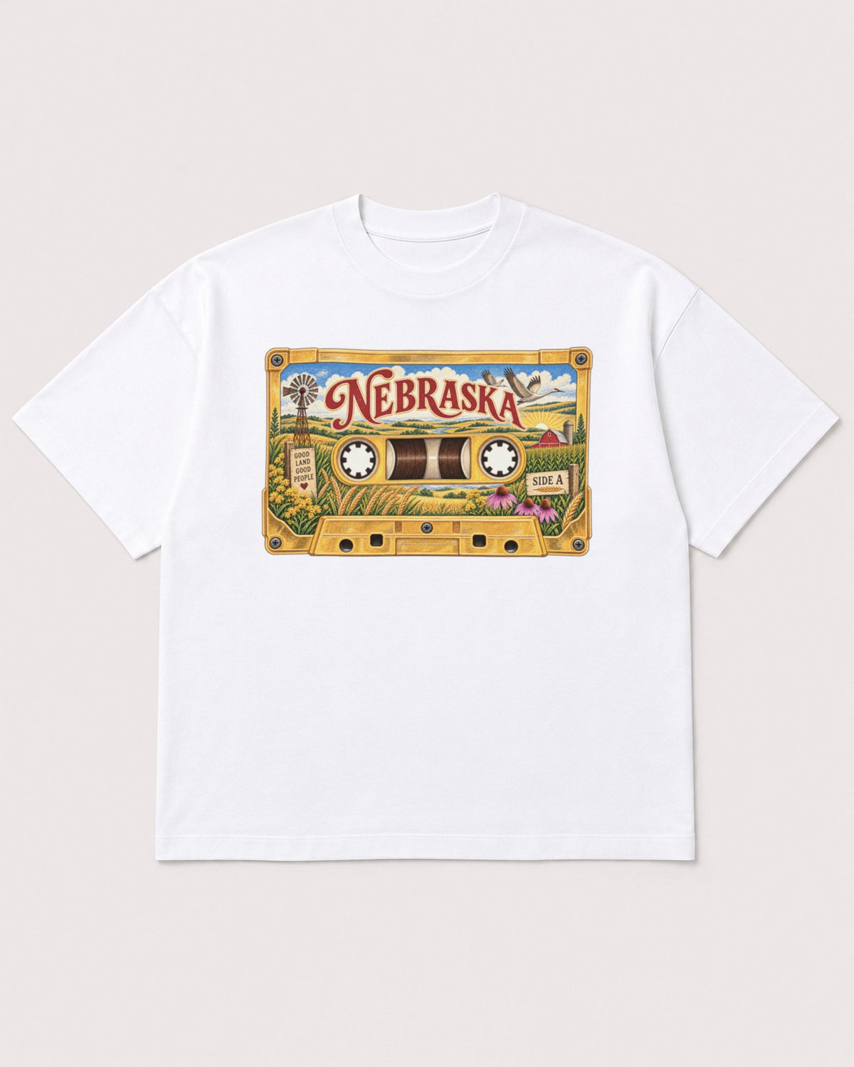 Mockup Boxy Heavyweight Tee White product