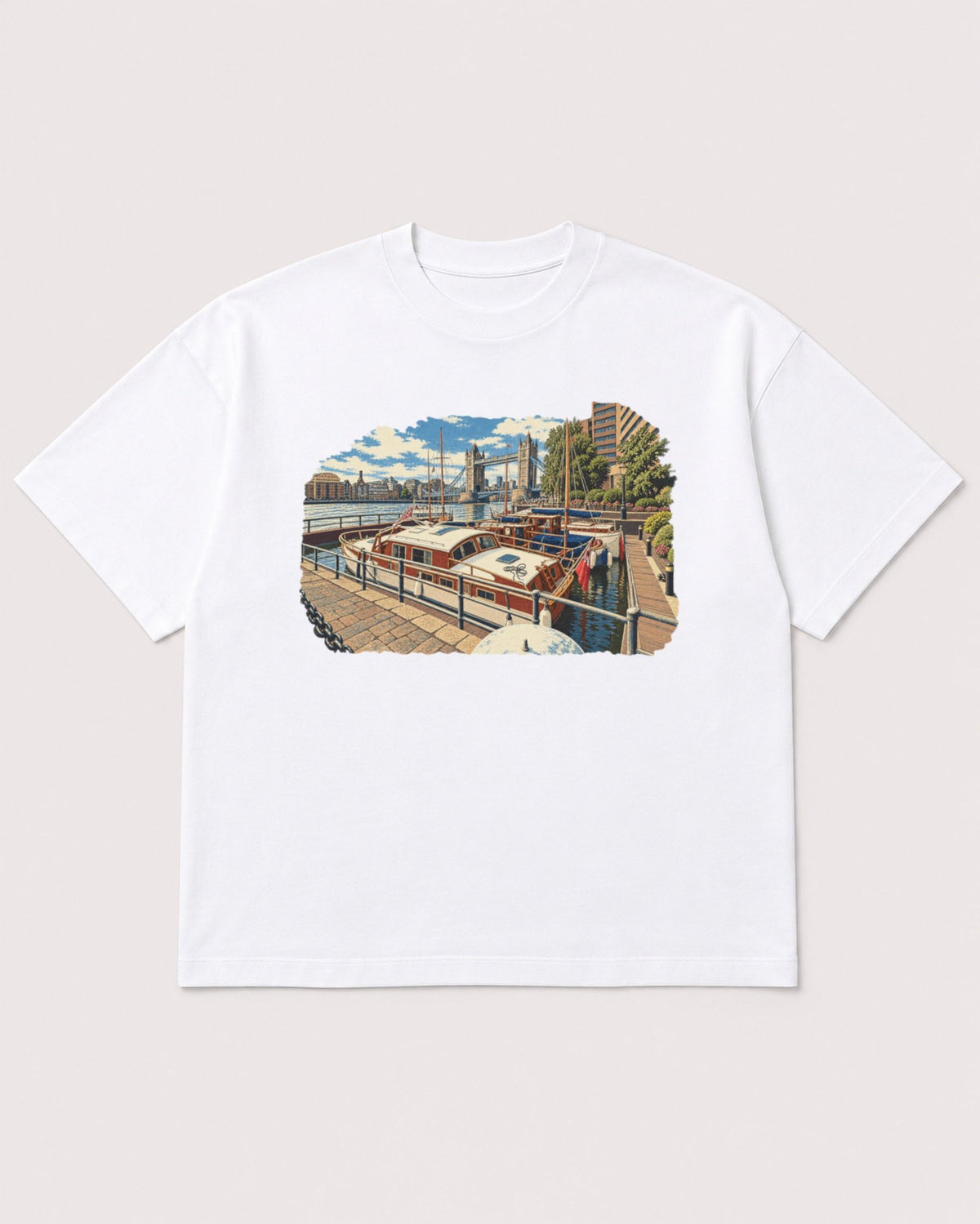 Mockup Boxy Heavyweight Tee White product