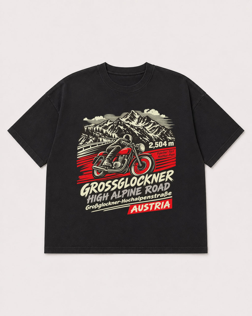 Mockup Boxy Heavyweight Tee Black product