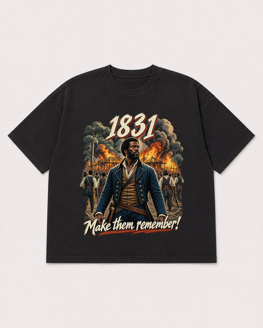 Mockup Boxy Heavyweight Tee Black product