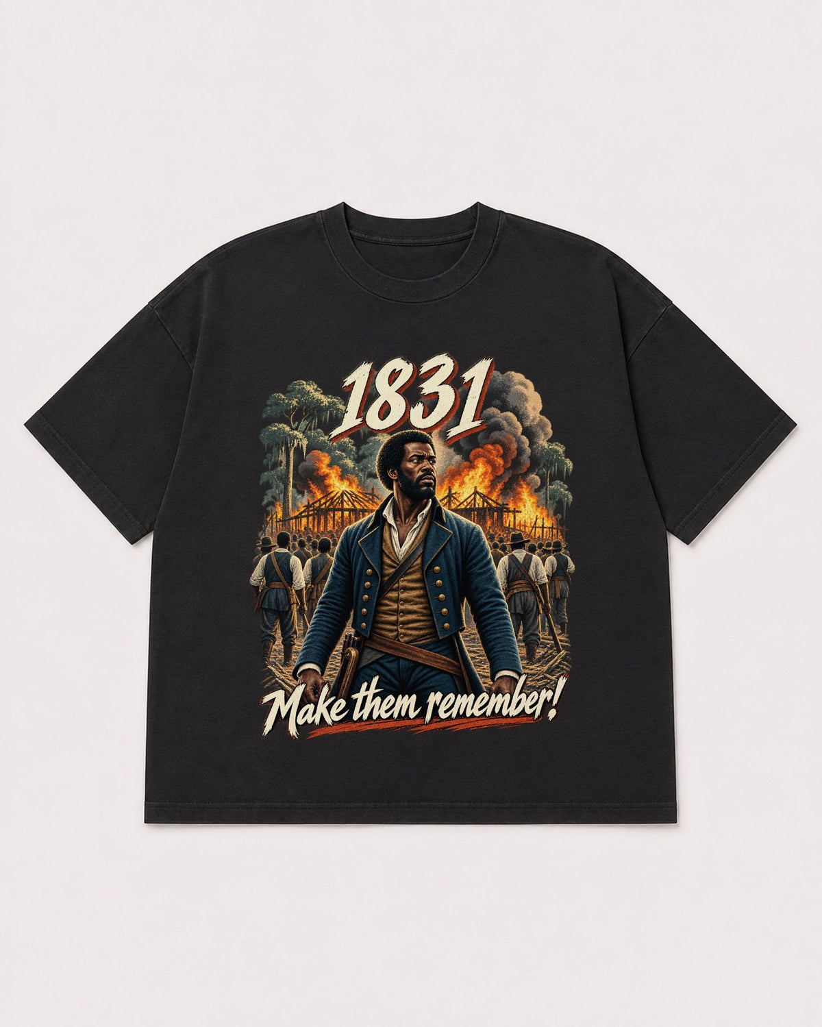 Mockup Boxy Heavyweight Tee Black product