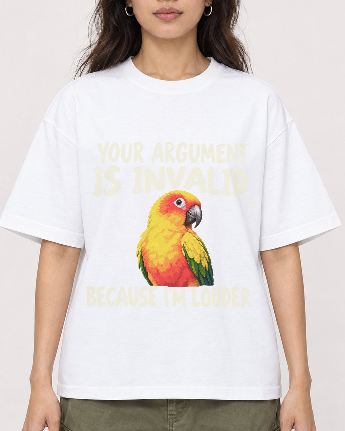 Mockup Boxy Heavyweight Tee White female close-up 02