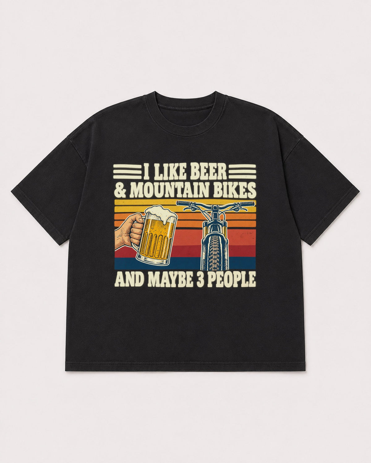 Mockup Boxy Heavyweight Tee Black product