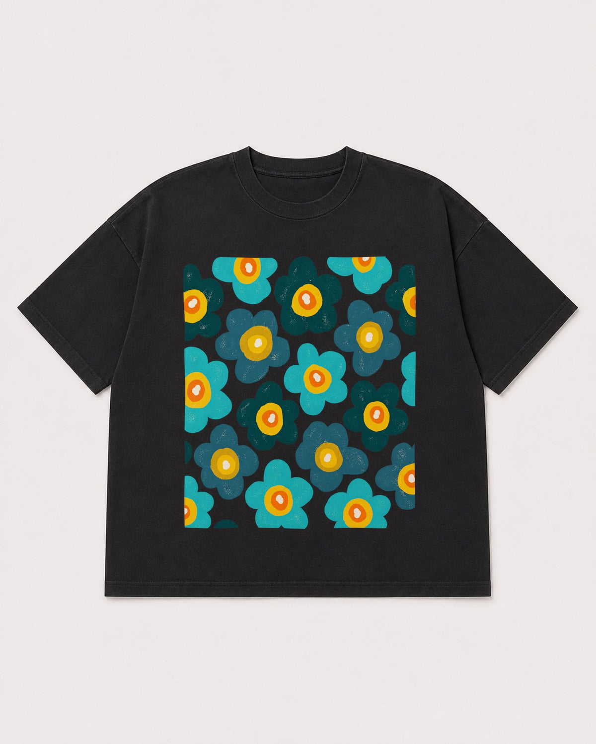 Mockup Boxy Heavyweight Tee Black product