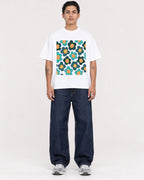 Mockup Boxy Heavyweight Tee White male full-body 36