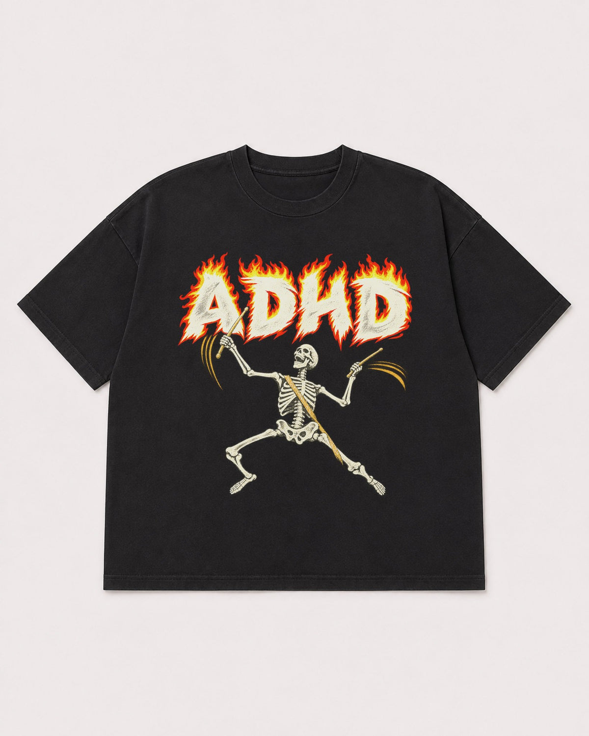 Mockup Boxy Heavyweight Tee Black product