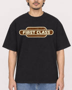 Mockup Boxy Heavyweight Tee Black male close-up 02