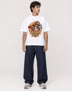 Mockup Boxy Heavyweight Tee White male full-body 06
