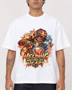 Mockup Boxy Heavyweight Tee White male close-up 06