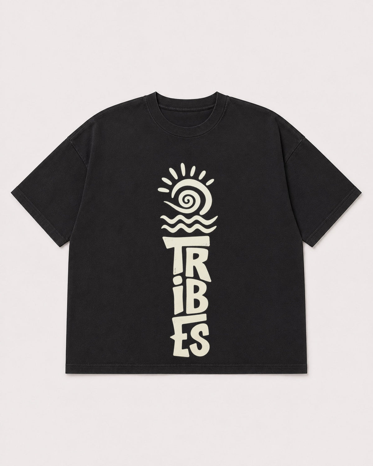 Mockup Boxy Heavyweight Tee Black product