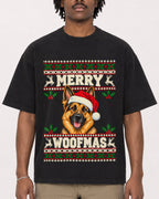 Mockup Boxy Heavyweight Tee Black male close-up 04