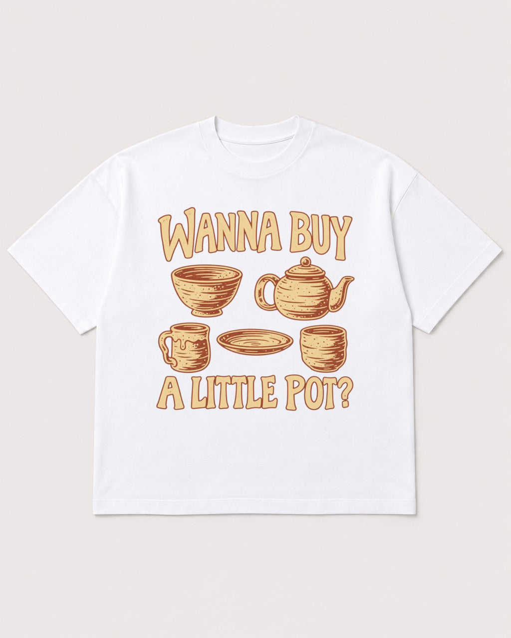 Mockup Boxy Heavyweight Tee White product