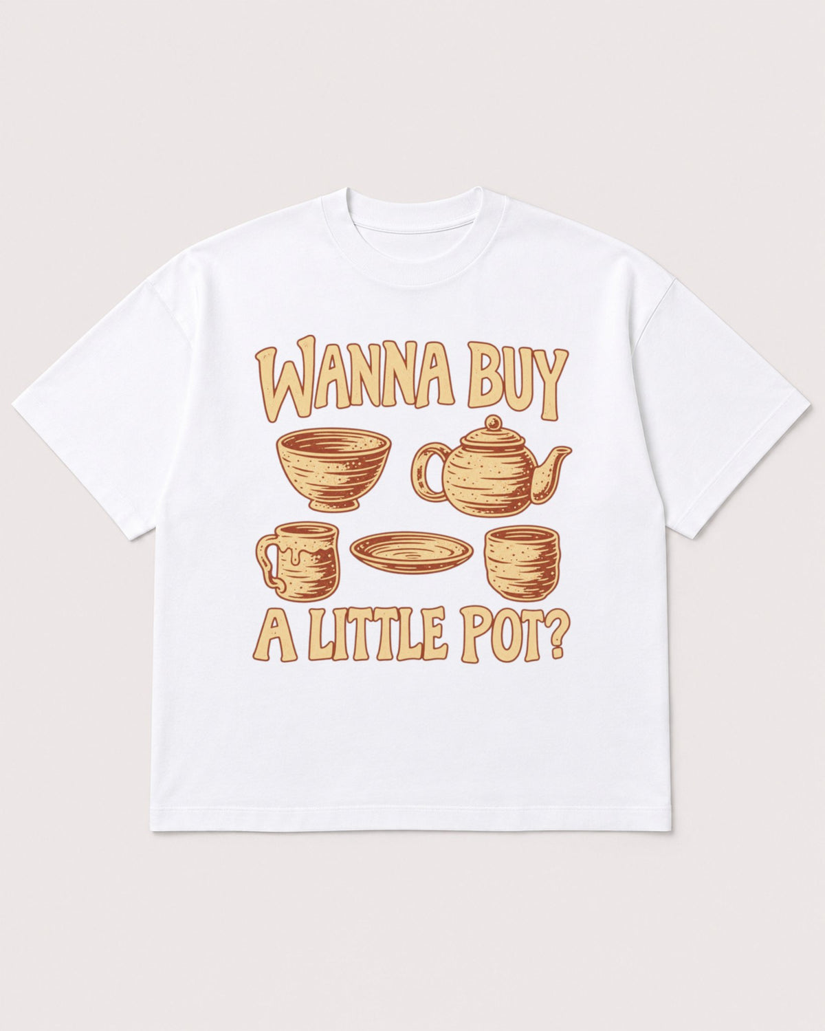 Mockup Boxy Heavyweight Tee White product