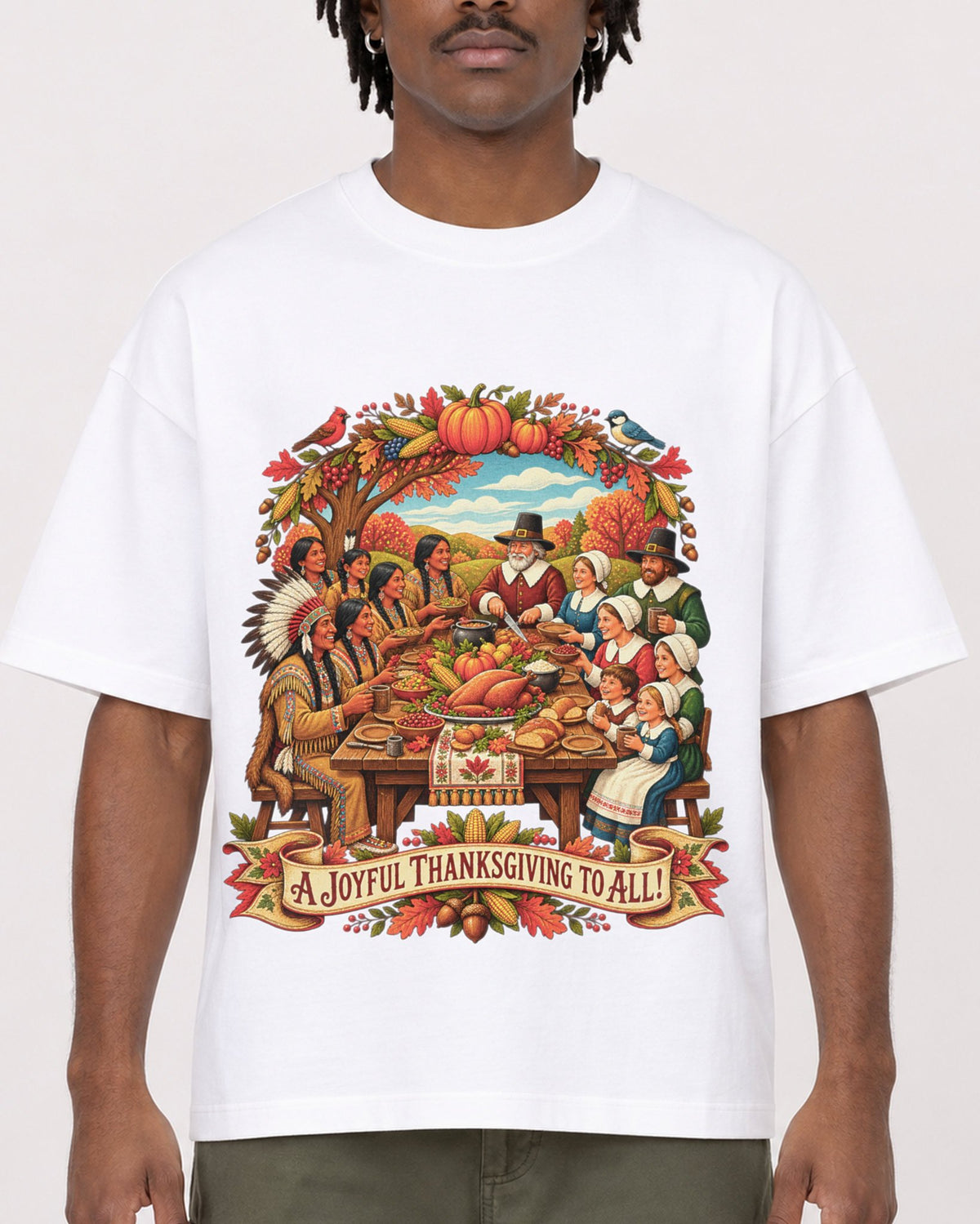 Mockup Boxy Heavyweight Tee White male close-up 04
