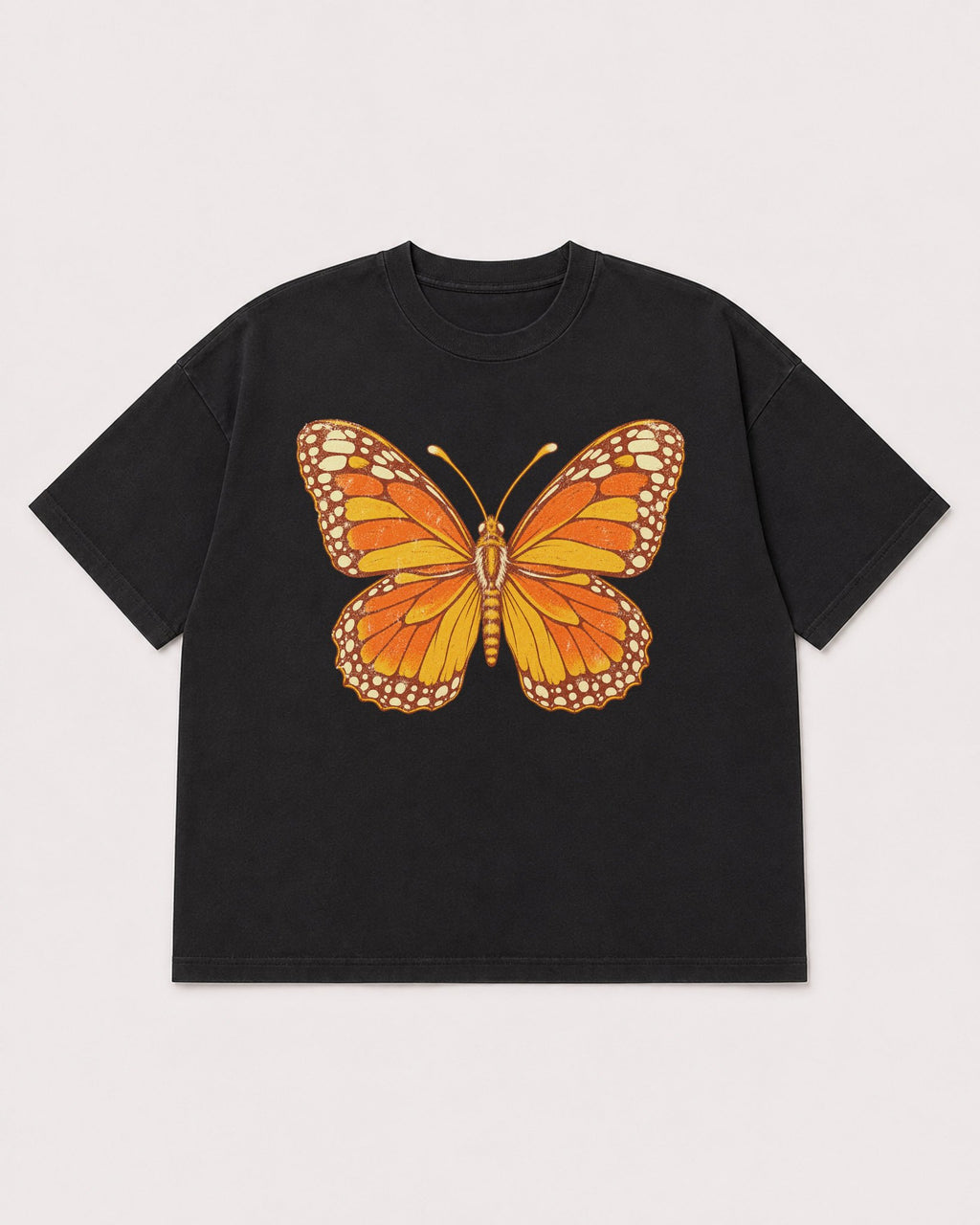 Mockup Boxy Heavyweight Tee Black product