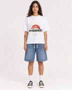 Mockup Boxy Heavyweight Tee White female full-body 06