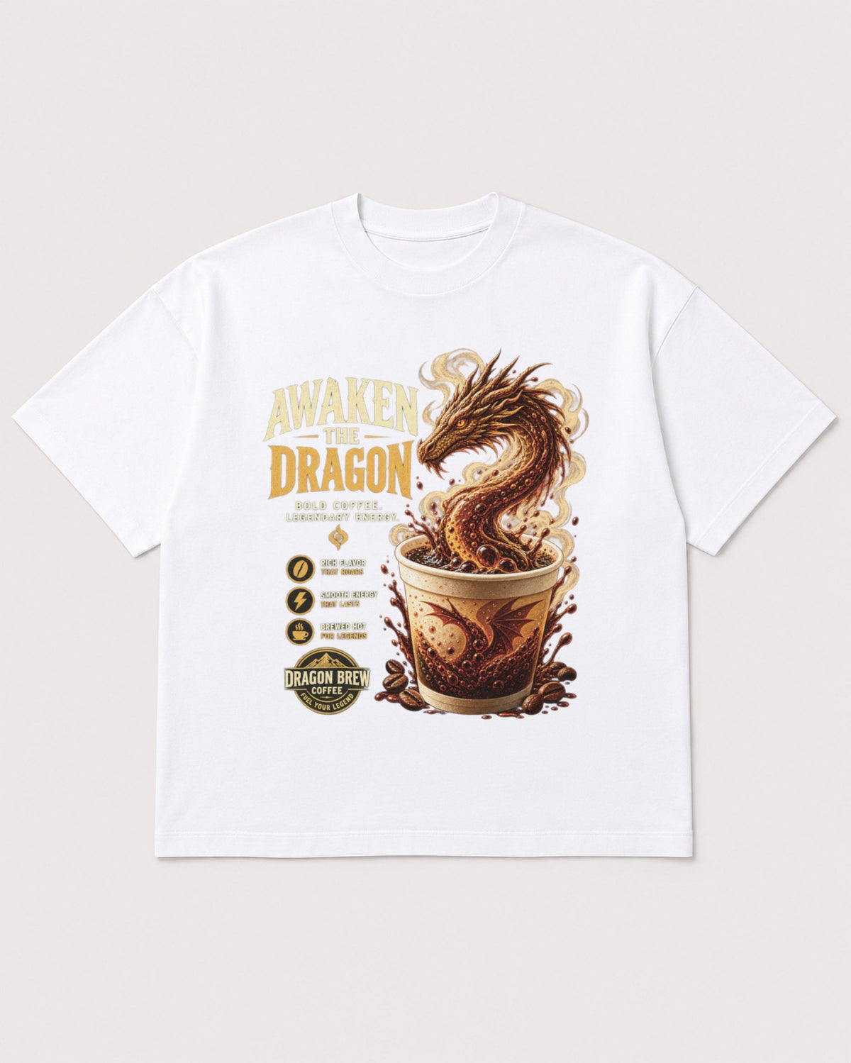 Mockup Boxy Heavyweight Tee White product