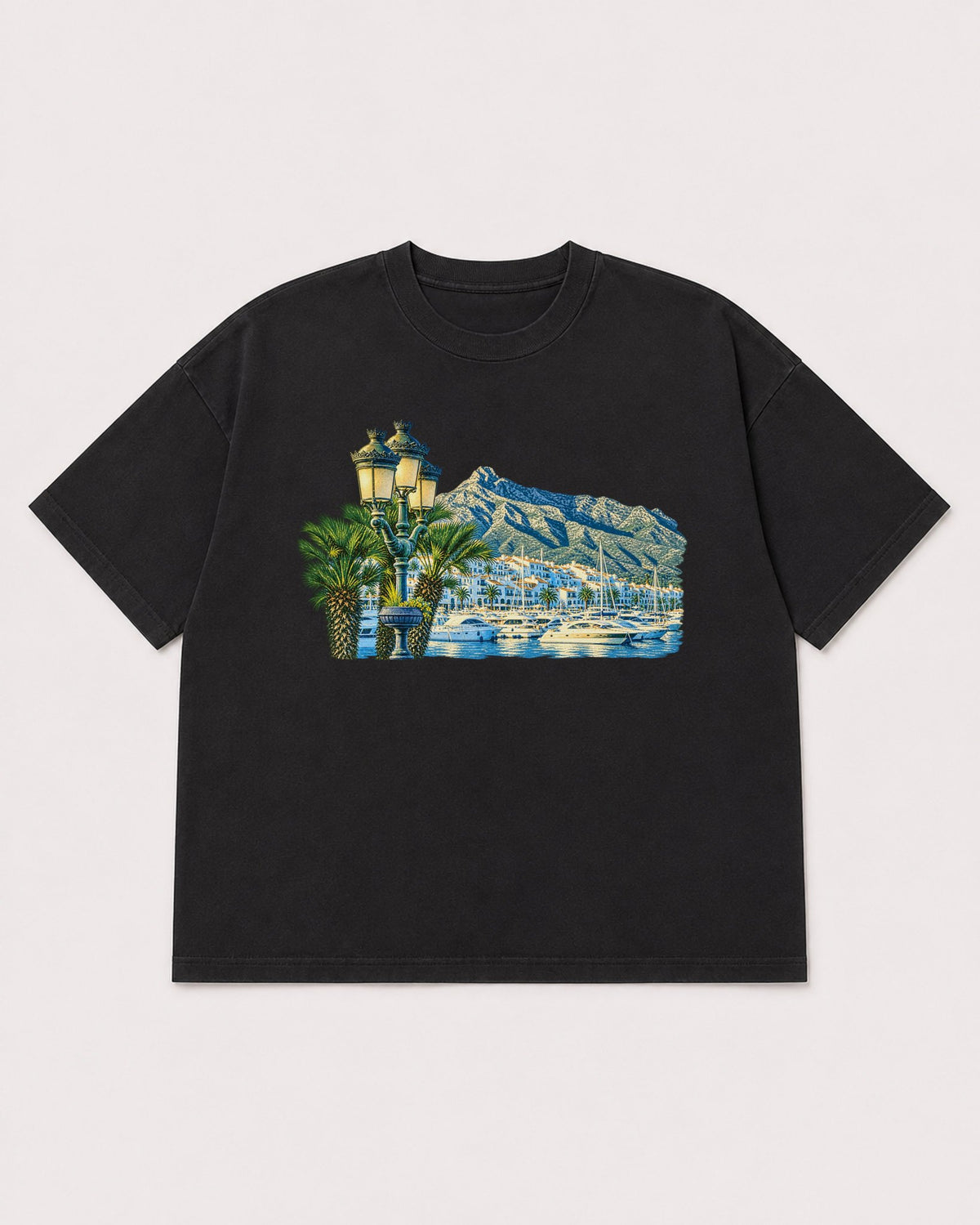 Mockup Boxy Heavyweight Tee Black product