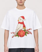 Mockup Boxy Heavyweight Tee White male close-up 01