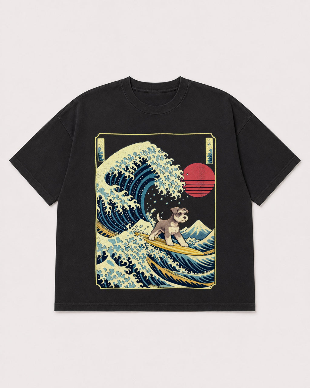 Mockup Boxy Heavyweight Tee Black product
