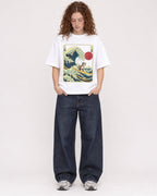 Mockup Boxy Heavyweight Tee White female full-body 09