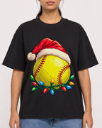 Mockup Boxy Heavyweight Tee Black female close-up 16