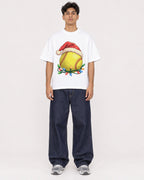 Mockup Boxy Heavyweight Tee White male full-body 16