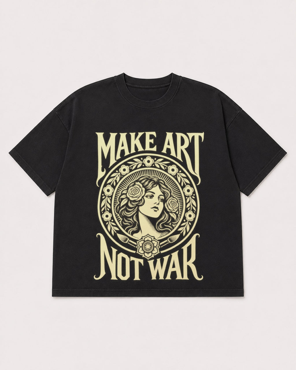 Mockup Boxy Heavyweight Tee Black product
