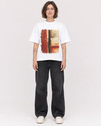 Mockup Boxy Heavyweight Tee White female full-body 18