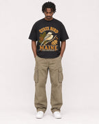Mockup Boxy Heavyweight Tee Black male full-body 04