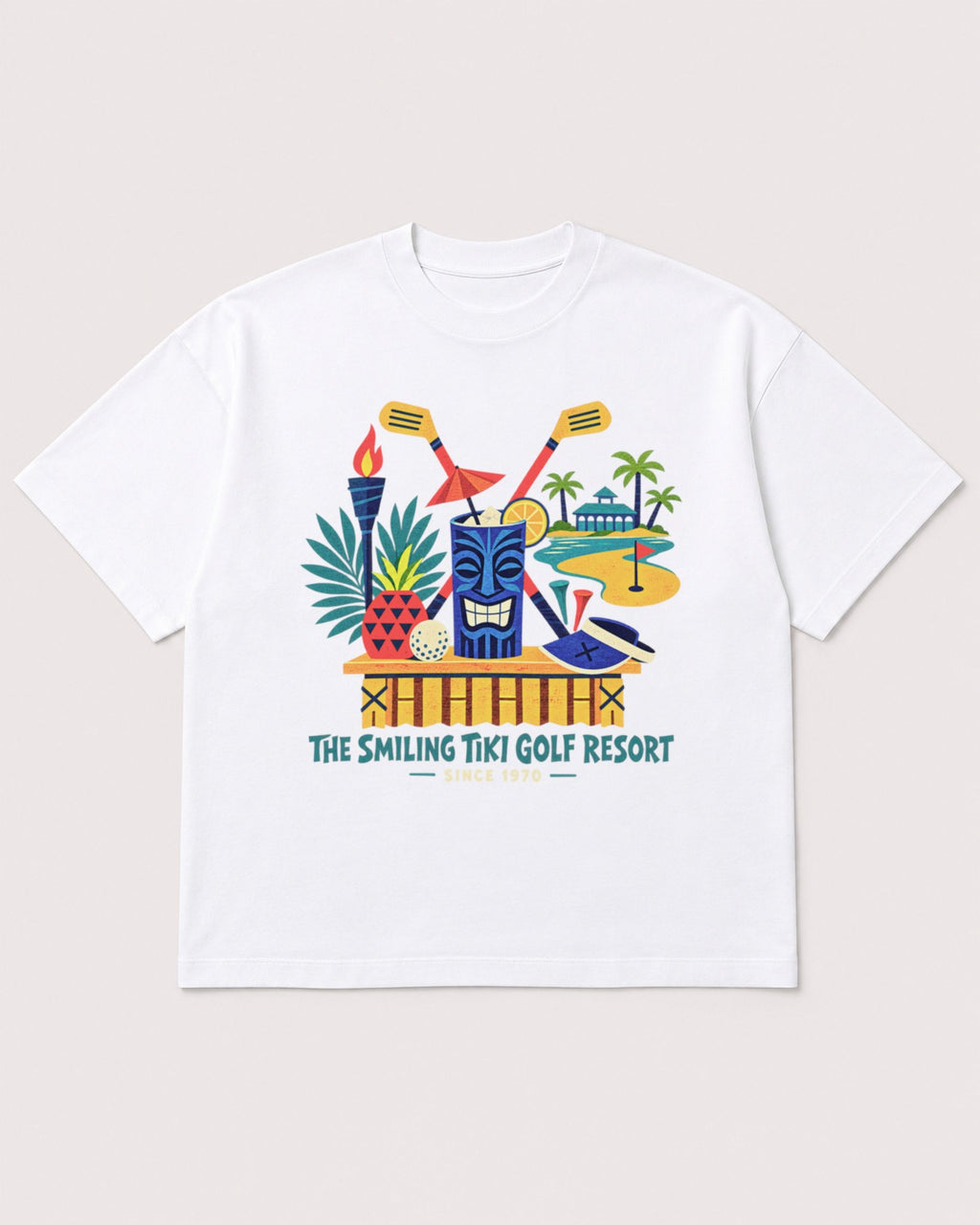 Mockup Boxy Heavyweight Tee White product