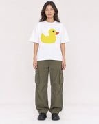 Mockup Boxy Heavyweight Tee White female full-body 02