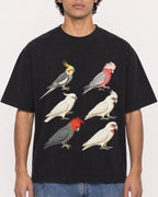 Mockup Boxy Heavyweight Tee Black male close-up 26
