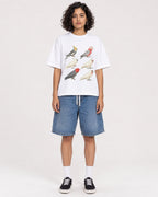Mockup Boxy Heavyweight Tee White female full-body 26