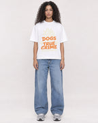 Mockup Boxy Heavyweight Tee White female full-body 10