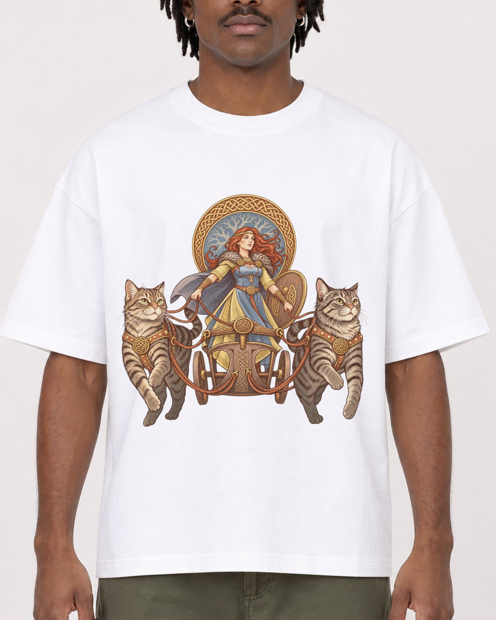 Mockup Boxy Heavyweight Tee White male close-up 04