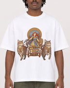 Mockup Boxy Heavyweight Tee White male close-up 04