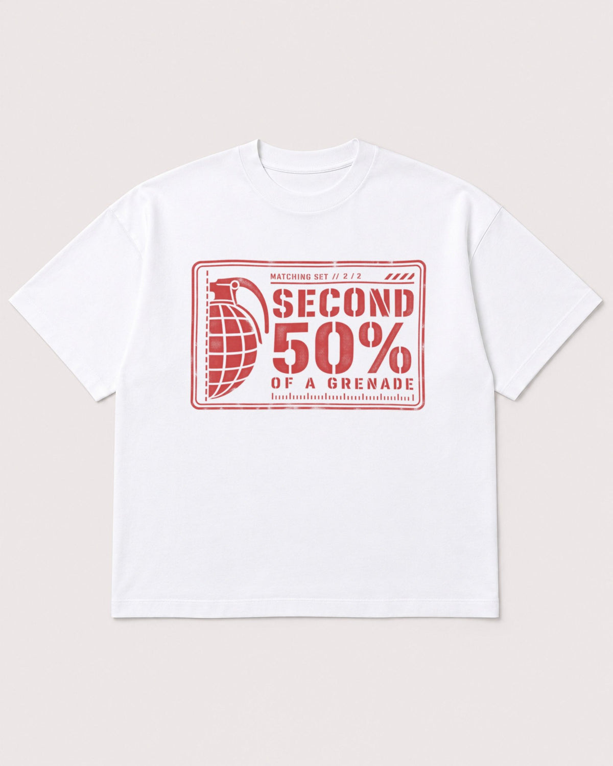 Mockup Boxy Heavyweight Tee White product