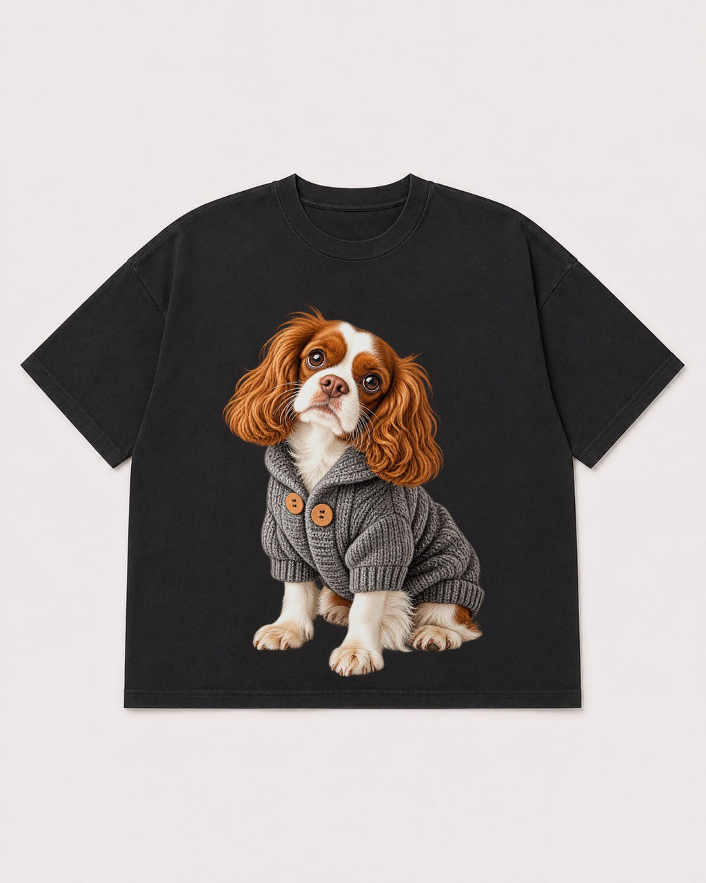 Mockup Boxy Heavyweight Tee Black product