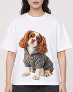 Mockup Boxy Heavyweight Tee White female close-up 03