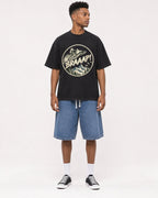 Mockup Boxy Heavyweight Tee Black male full-body 15