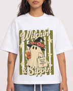 Mockup Boxy Heavyweight Tee White female close-up 06