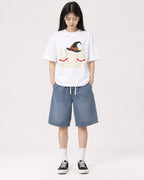 Mockup Boxy Heavyweight Tee White female full-body 01