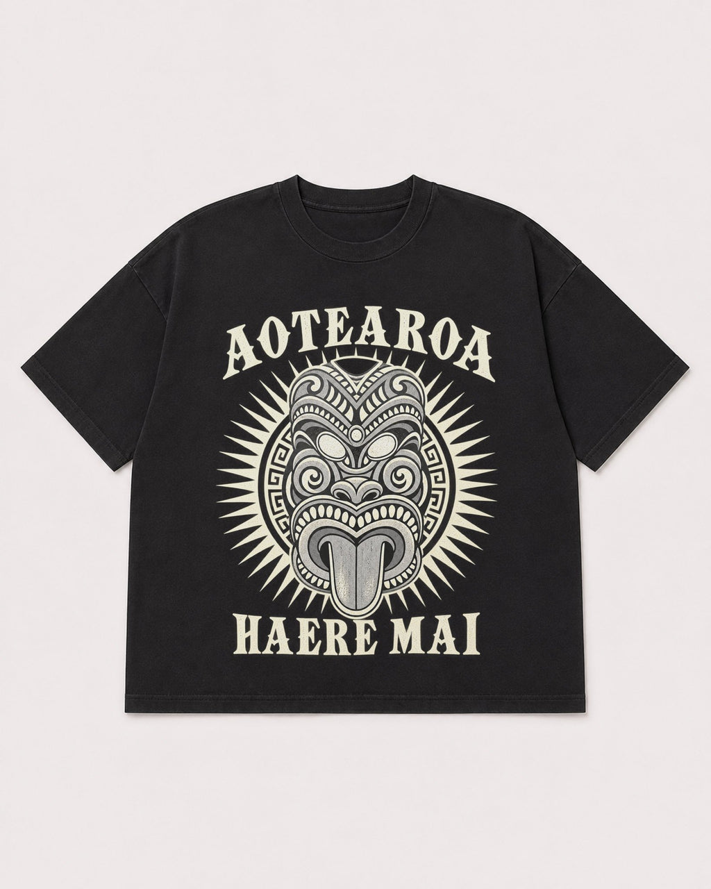 Mockup Boxy Heavyweight Tee Black product