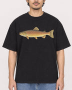 Mockup Boxy Heavyweight Tee Black male close-up 02