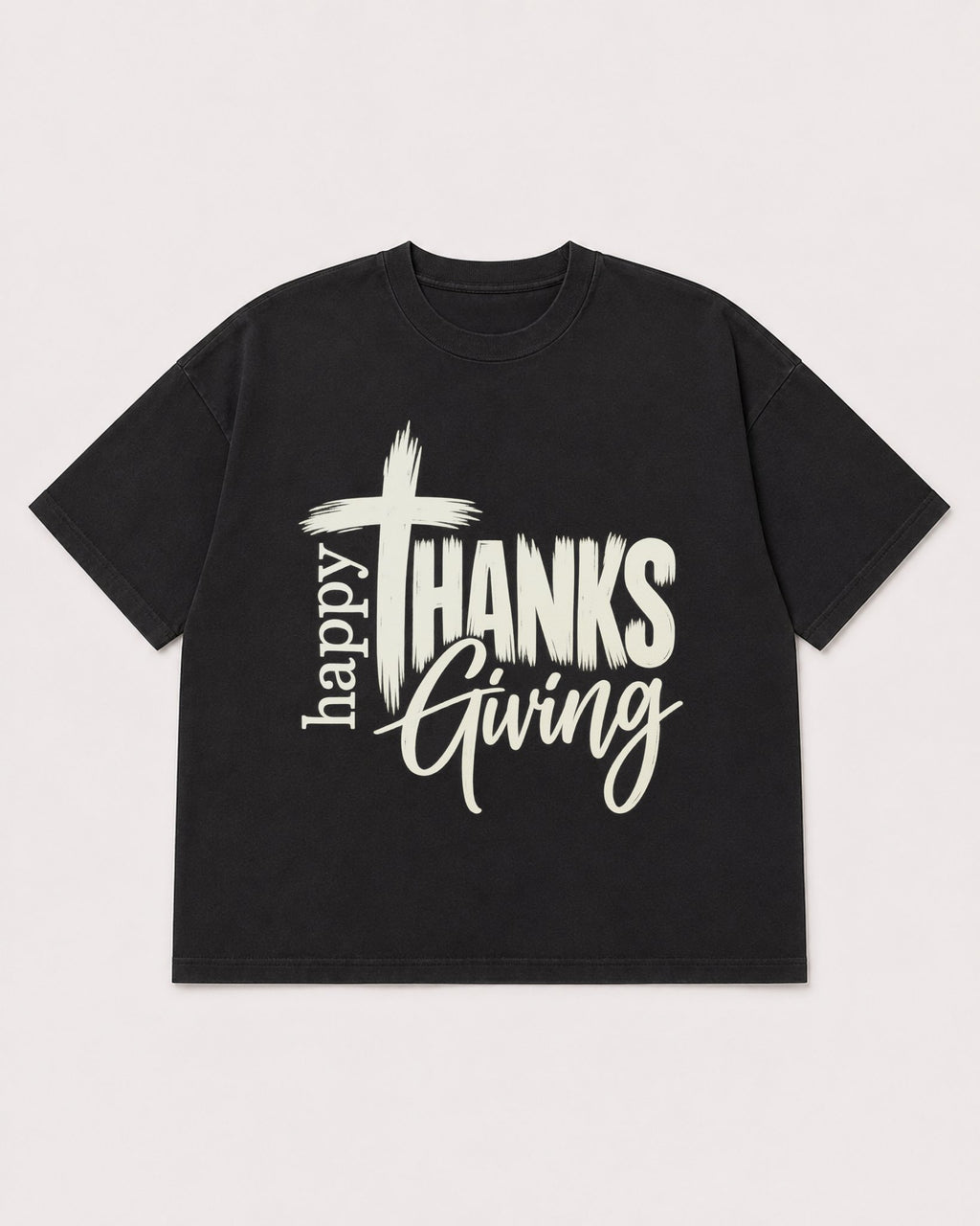 Mockup Boxy Heavyweight Tee Black product